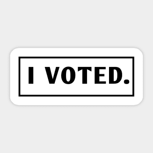 I Voted Sticker